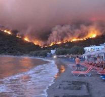 Dozens of forest fires are raging in Greece