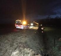 Drunk young driver leaves car in ditch