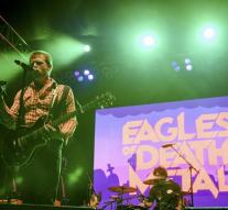 'Eagles of Death Metal on stage with U2