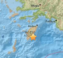 Earthquake south of Rhodes