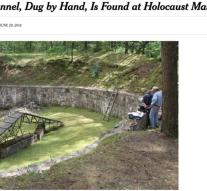 Escape tunnel discovered in Nazi camp Ponar