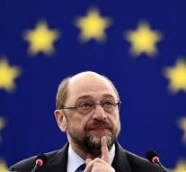 European Parliament President Schulz leaves