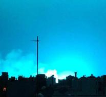 Explosion creates mysterious blue light NY