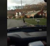 Father lets son run to school for punishment