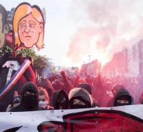 Fierce protests in Nantes against Le Pen