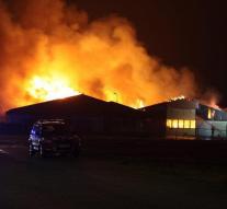 Fire destroyed sheds in IJsselmuiden