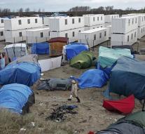 First container houses refugees Calais