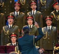 First occurrence new Russian army choir