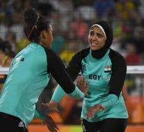 For the first ladies in BURQINI in Olympic beach volleyball