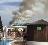 Forest fire on Ibiza