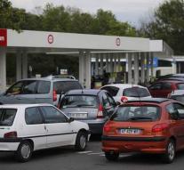 French gas stations running dry