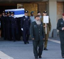 Funeral Shimon Peres began