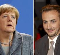 German comedian has to Merkel