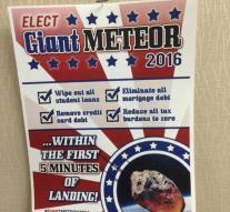 'Giant meteorite' popular among young voters USA