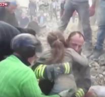 Girl (10) rescued after 17 hours under rubble