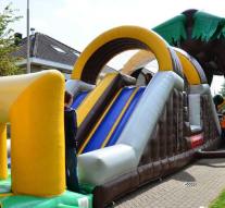 Girl dies after blasting bouncy castle