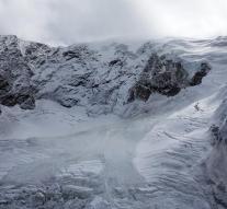 Glacier in Switzerland breaks down