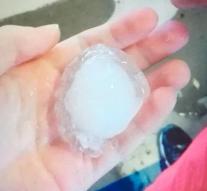 Glasses slash through hail on Lake Garda