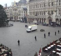 Grand Place Brussels cleared