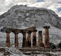 Greece buried under snow