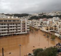 Heavy rain in the Algarve