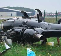 Helicopter crashes at Kortrijk airport