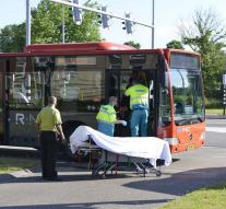 Injured in bus through emergency