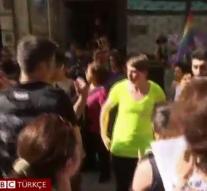Istanbul police chases gay rights protesters