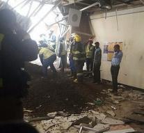 Johannesburg hospital roof collapsed