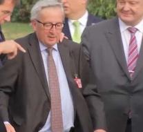 Juncker denies alcohol use at NATO summit