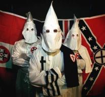 'Ku Klux Klan' parade through relief camp