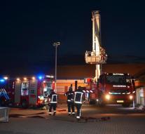 Large fire in a fireworks building in Zutphen