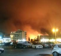Large fire in Benidorm