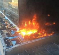 Large fire in Manhattan hospital