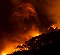 Large wildfire in western Australia