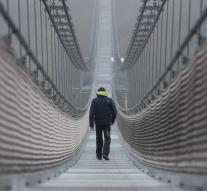 Longest suspension bridge for pedestrians opened