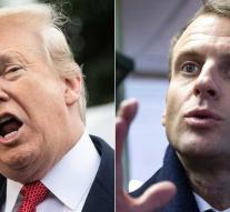 Macron advocates 'respect' after criticism Trump