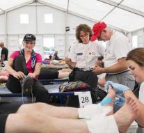 Many work for first aid at second country run