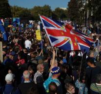 Mass demonstration in London for brexit referendum
