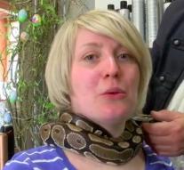 Massage python in German hairdresser