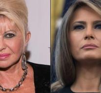 Melania ticks ex-wife Trump on her fingers