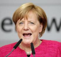 Merkel firmly at the head