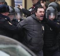 Moscow police conducts dozens of protesters off