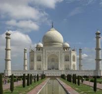 Mosquitoes defecate Taj Mahal under