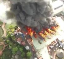 'Netherlands' destroyed by a big fire in amusement park Germany