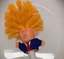 New toilet brush takes President Trump on the heel