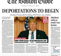 Newspaper paints bleak picture of President Trump