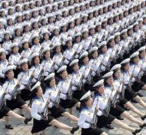 North Korea holds parade just before Games