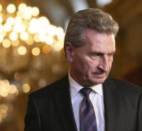 Oettinger: playing game Trump not count