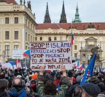 Pegida demonstrates for 'fortress Europe'